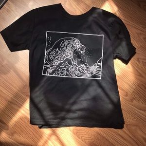 Black graphic tee